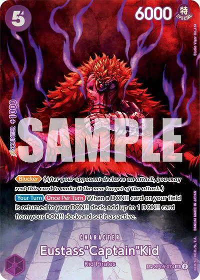 Eustass"Captain"Kid (SP)  500 Years in the Future #OP05-074 card