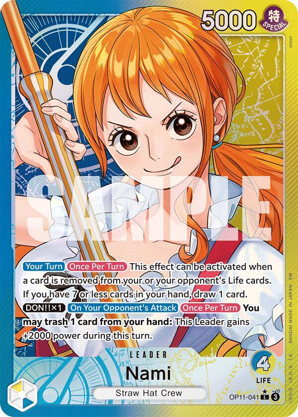 Nami (041) (Alternate Art)  A Fist of Divine Speed #OP11-041 card