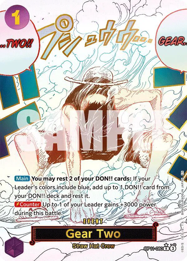 Gear Two (Alternate Art)  A Fist of Divine Speed #OP11-080 card