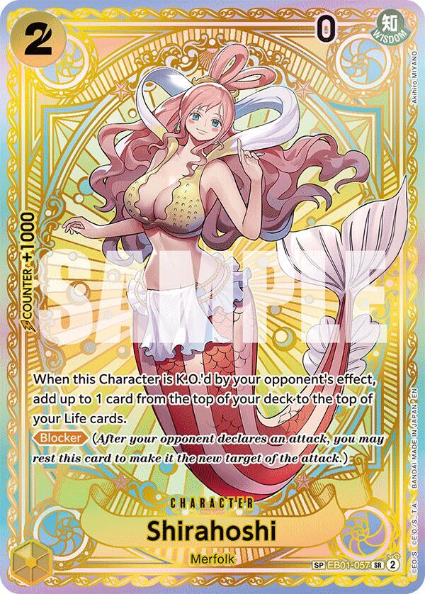 Shirahoshi (SP)  A Fist of Divine Speed #EB01-057 card
