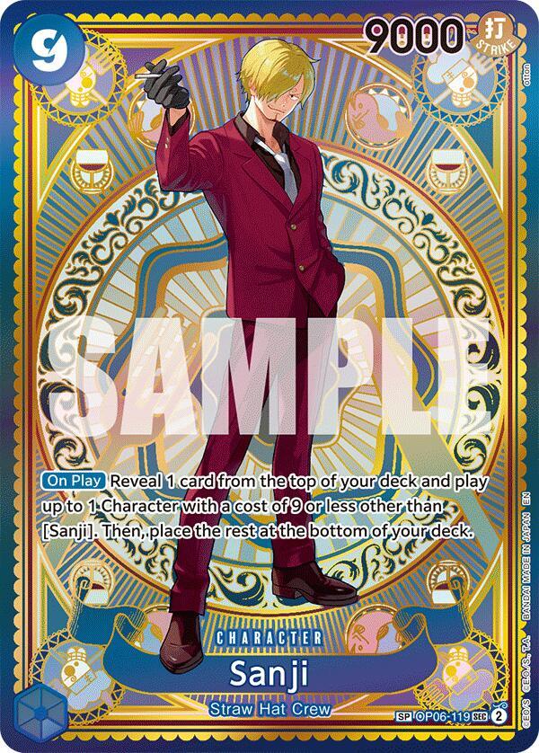 Sanji (SP)  A Fist of Divine Speed #OP06-119 card