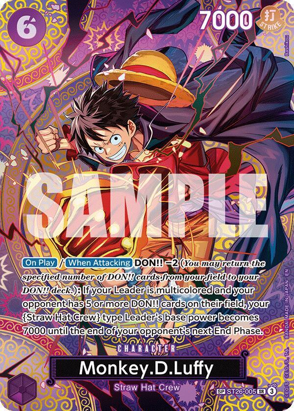 Monkey.D.Luffy (SP)  Adventure on Kami's Island #ST26-005 card