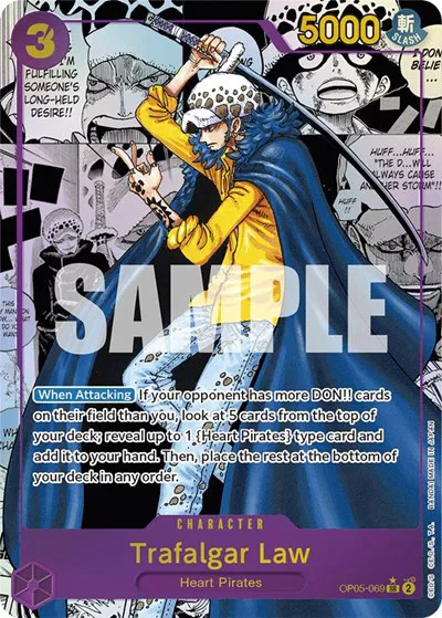 Trafalgar Law (Manga Alternate Art)  Awakening of the New Era #OP05-069 card