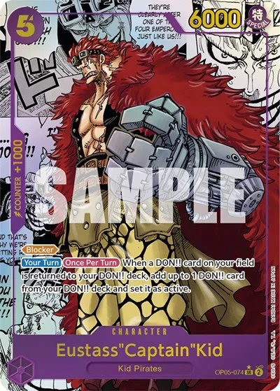 Eustass "Captain" Kid (Manga Alternate Art)  Awakening of the New Era #OP05-074 card