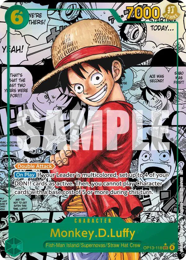 Monkey.D.Luffy (118) (Manga)  (Carrying On His Will · #OP13-118 · SEC) card