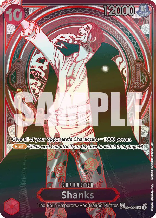 Shanks - OP09-004 (SP) (Silver)  Carrying On His Will #OP09-004 card