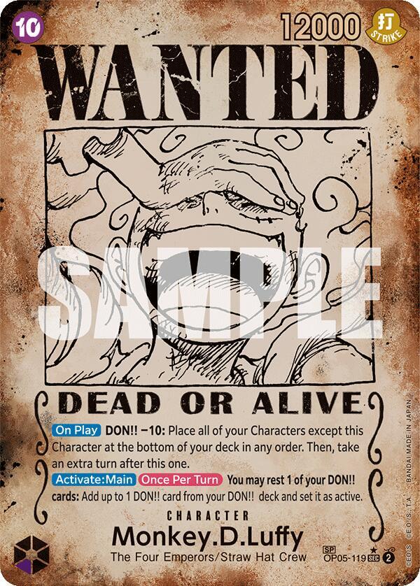 Monkey.D.Luffy (Wanted Poster)  Emperors in the New World #OP05-119 card