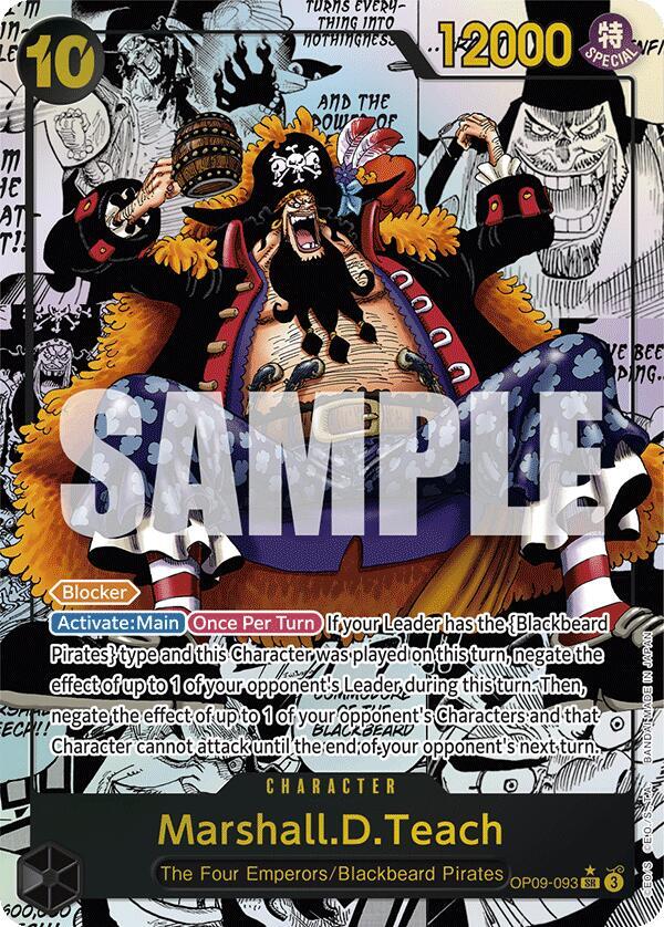 Marshall.D.Teach (093) (Manga)  Emperors in the New World #OP09-093 card