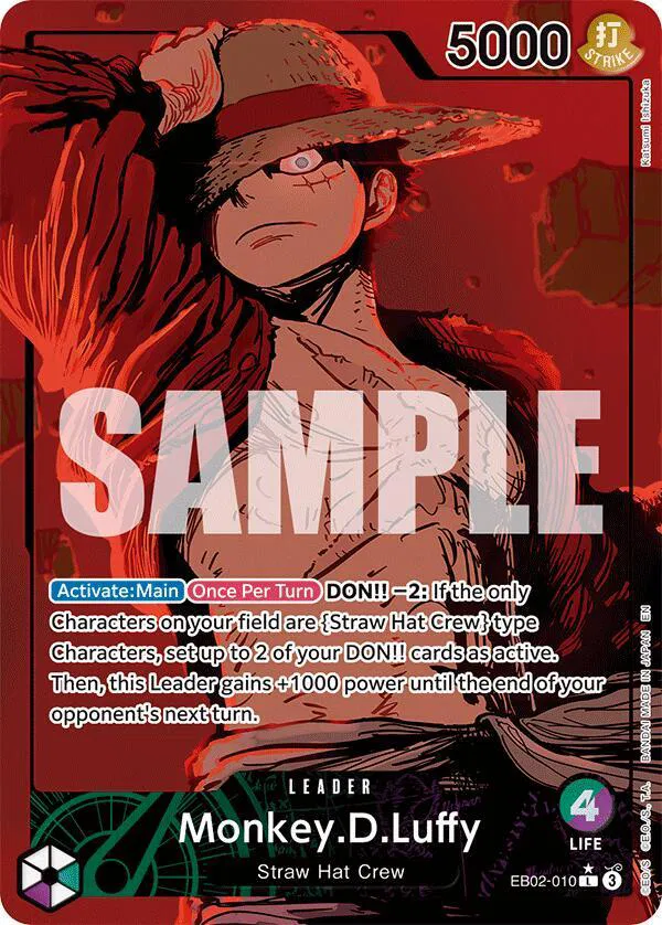Monkey.D.Luffy (010) (Alternate Art)  Extra Booster: Anime 25th Collection #EB02-010 card