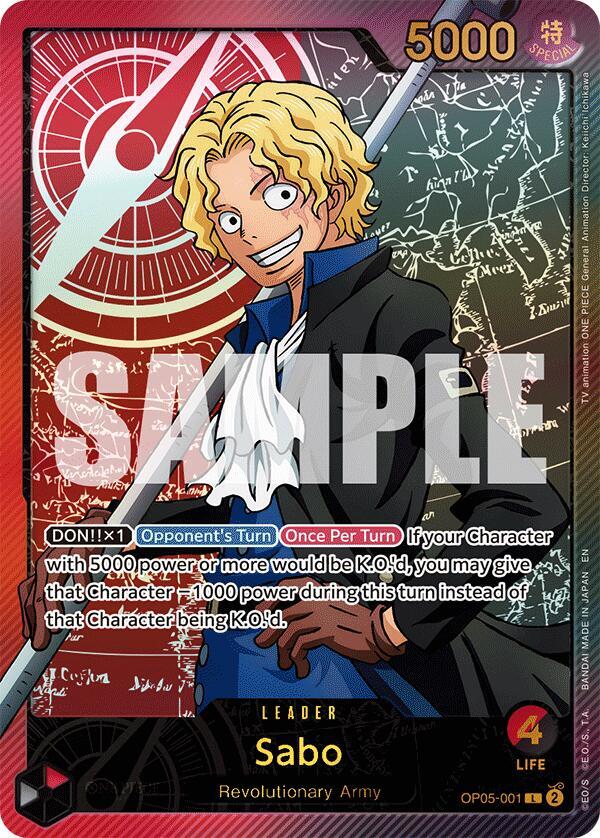 Sabo (SPR)  Extra Booster: Anime 25th Collection #OP05-001 card