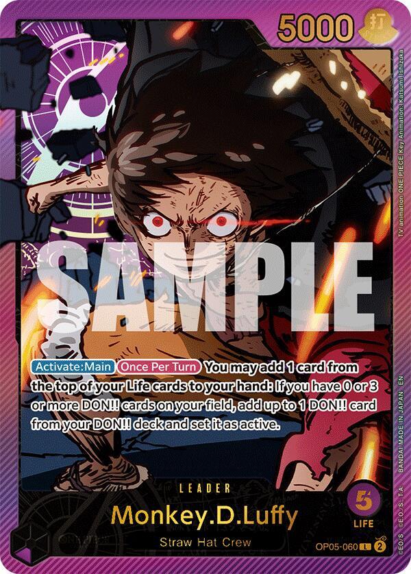 Monkey.D.Luffy (SPR)  Extra Booster: Anime 25th Collection #OP05-060 card