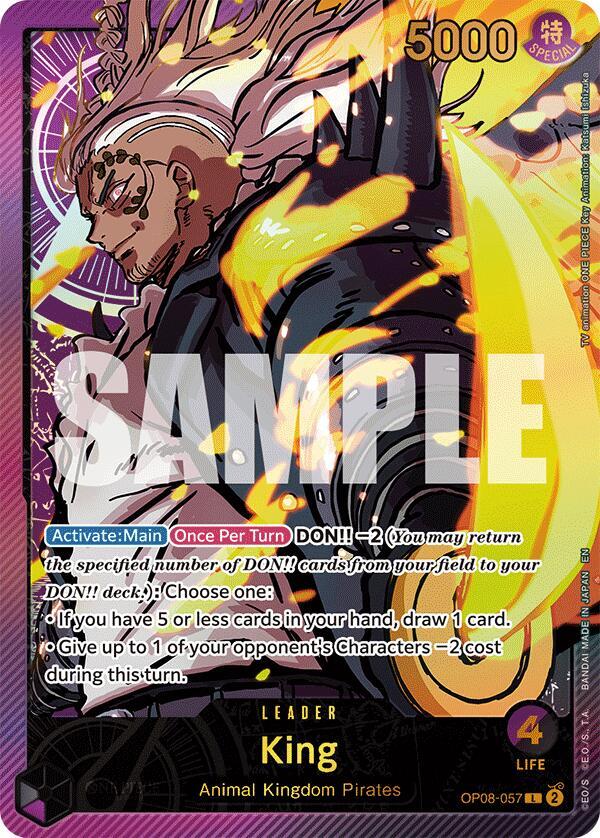 King (SPR)  Extra Booster: Anime 25th Collection #OP08-057 card