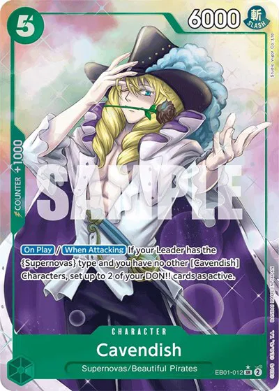 Cavendish (Alternate Art)  Extra Booster: Memorial Collection #EB01-012 card