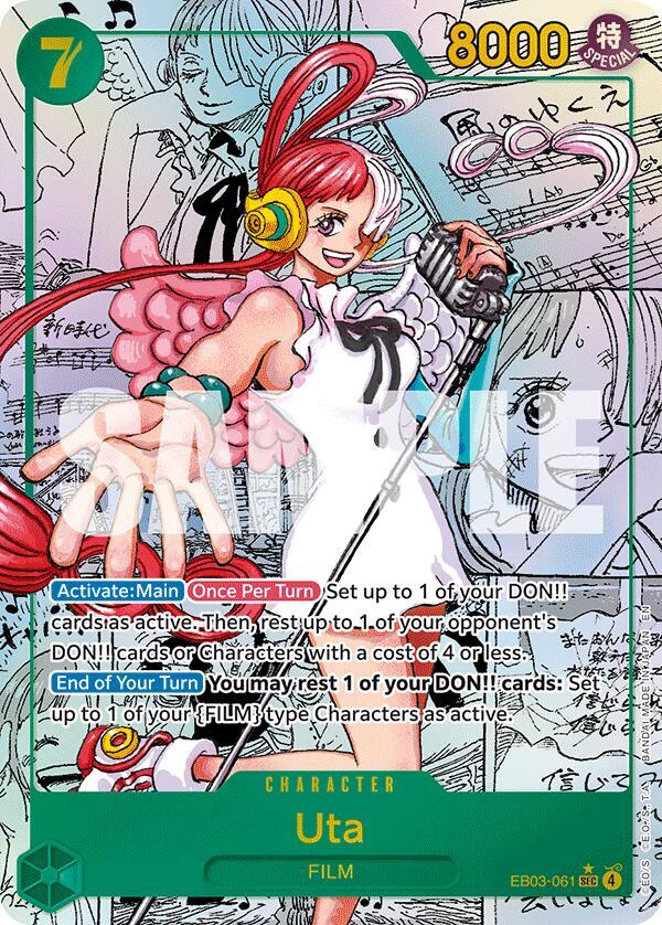 Uta (061) (Manga)  Extra Booster: One Piece Heroine's Edition #EB03-061 card