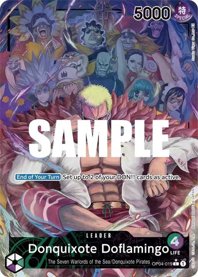 Donquixote Doflamingo (Alternate Art)  Kingdoms of Intrigue #OP04-019 card