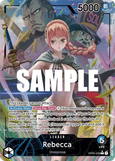 Rebecca (Alternate Art)  Kingdoms of Intrigue #OP04-039 card