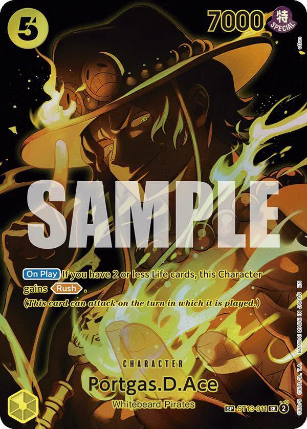 Portgas.D.Ace (SP)  Legacy of the Master #ST13-011 card