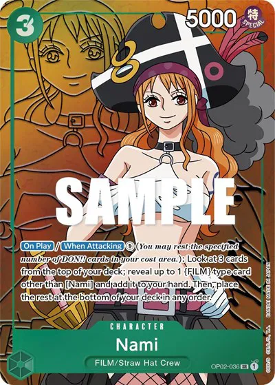 Nami (Alternate Art)  Paramount War #OP02-036 card
