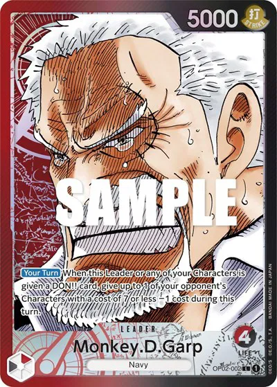 Monkey.D.Garp (Alternate Art)  Paramount War #OP02-002 card