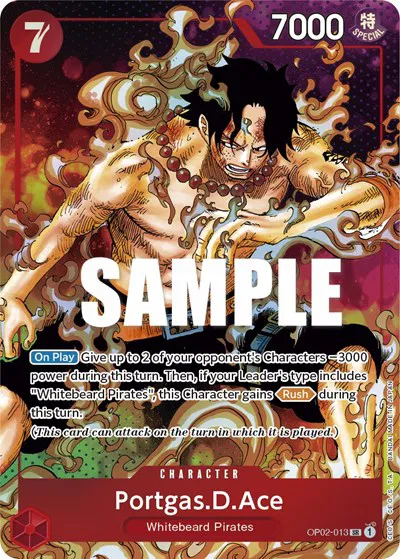 Portgas.D.Ace (Parallel)  Paramount War #OP02-013 card