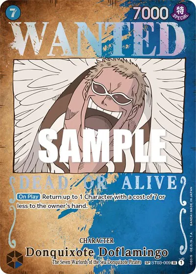 Donquixote Doflamingo (Wanted Poster)  Pillars of Strength #ST03-009 card