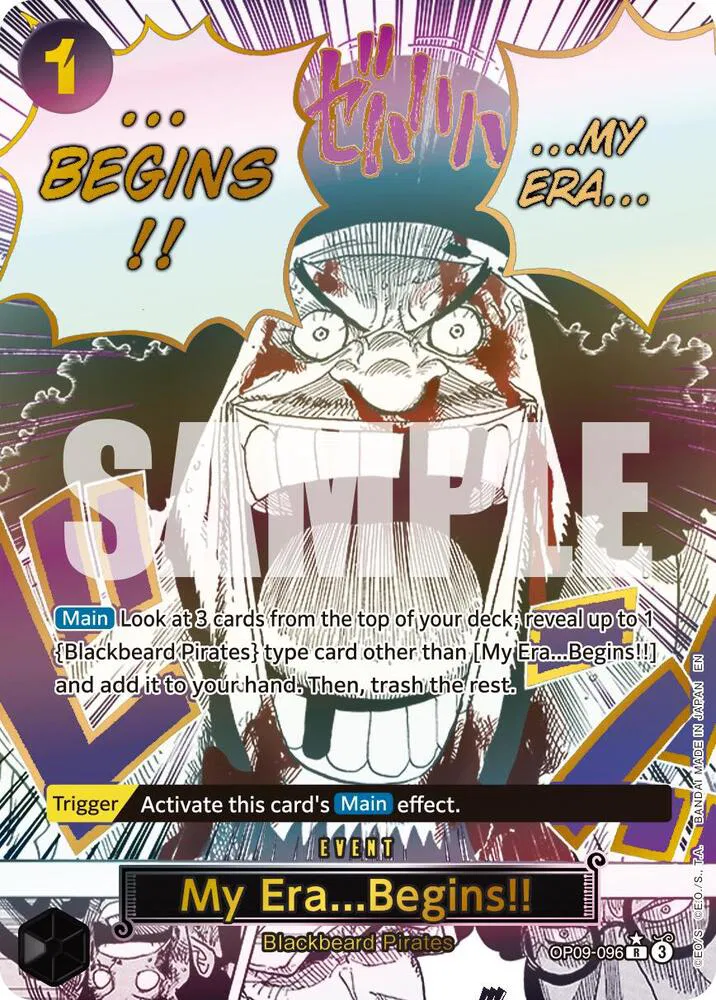 My Era...Begins!! (Alternate Art)  Premium Booster -The Best- Vol. 2 #OP09-096 card