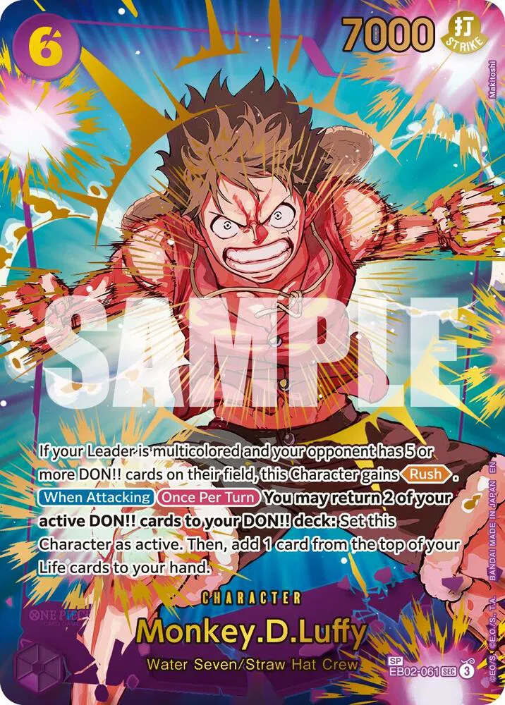 Monkey.D.Luffy - EB02-061 (SP)  Premium Booster -The Best- Vol. 2 #EB02-061 card