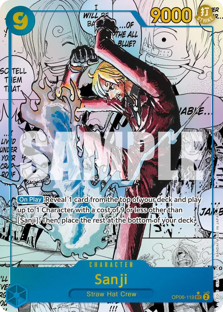 Sanji (Manga)  (Premium Booster -The Best- Vol. 2 · #OP06-119 · SEC) card