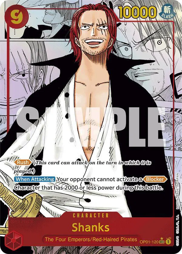 Shanks (Manga)  Premium Booster #OP01-120 card
