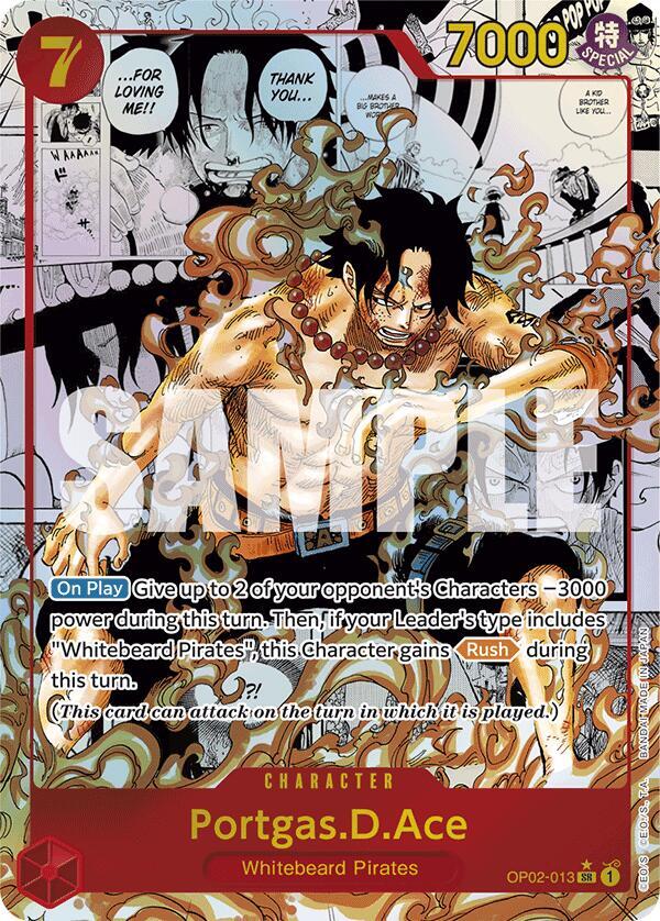 Portgas.D.Ace (Manga)  Premium Booster #OP02-013 card