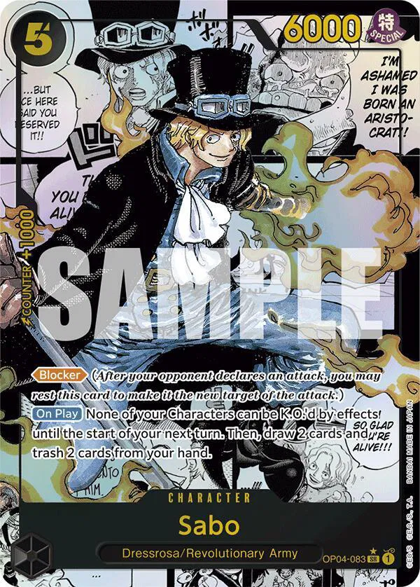 Sabo (OP04-083) (Manga)  Premium Booster #OP04-083 card
