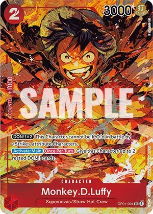 Monkey.D.Luffy (024) (Parallel)  Romance Dawn #OP01-024 card