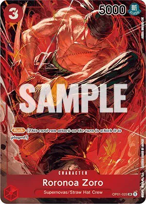 Roronoa Zoro (025) (Parallel)  Romance Dawn #OP01-025 card