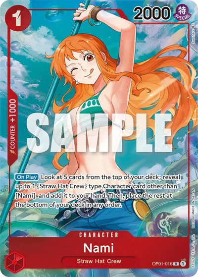 Nami (Parallel)  Romance Dawn #OP01-016 card