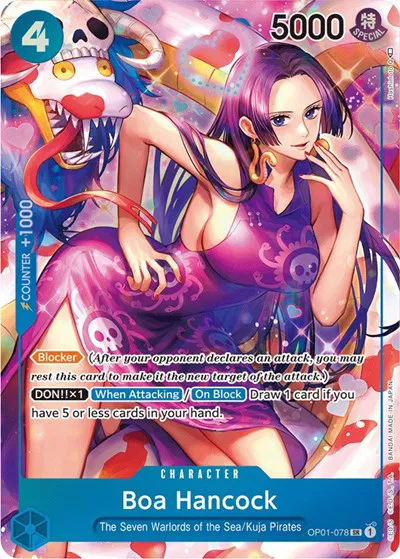 Boa Hancock (Parallel)  Romance Dawn #OP01-078 card