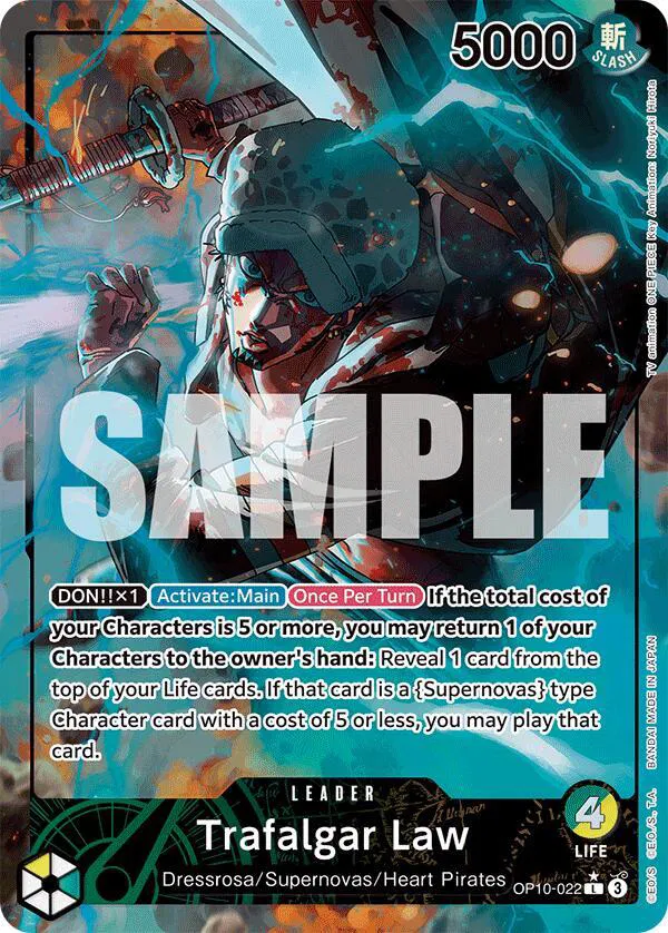 Trafalgar Law (022) (Parallel)  Royal Blood #OP10-022 card