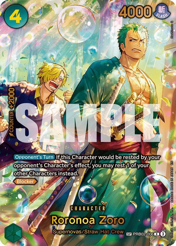 Roronoa Zoro - PRB02-006 (SP) (Alternate Art)  The Azure Sea's Seven #PRB02-006 card