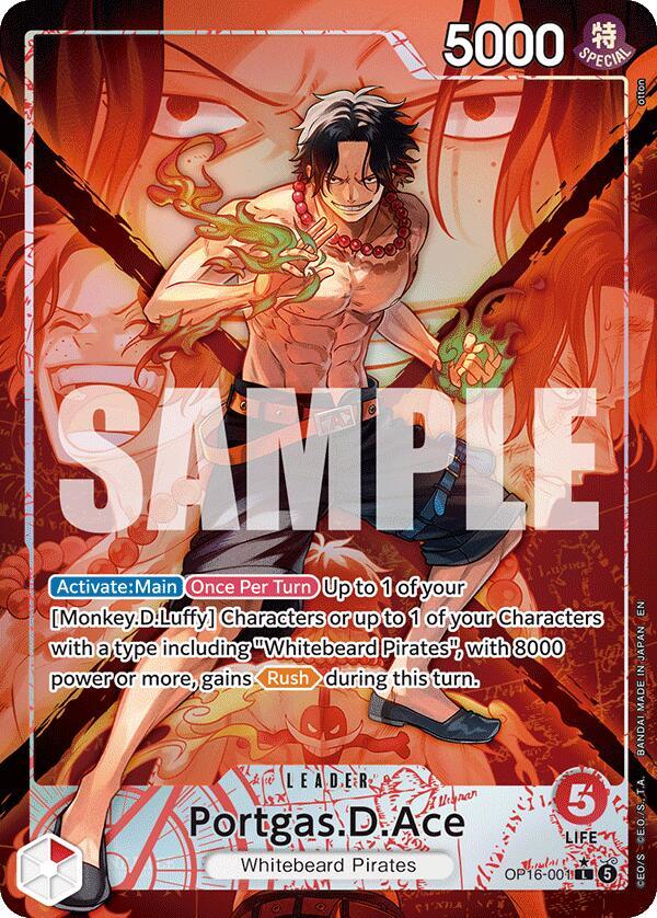 Portgas.D.Ace (Alternate Art)  The Time of Battle #OP16-001 card