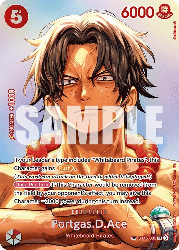 Portgas.D.Ace (SP)  The Time of Battle #ST15-005 card
