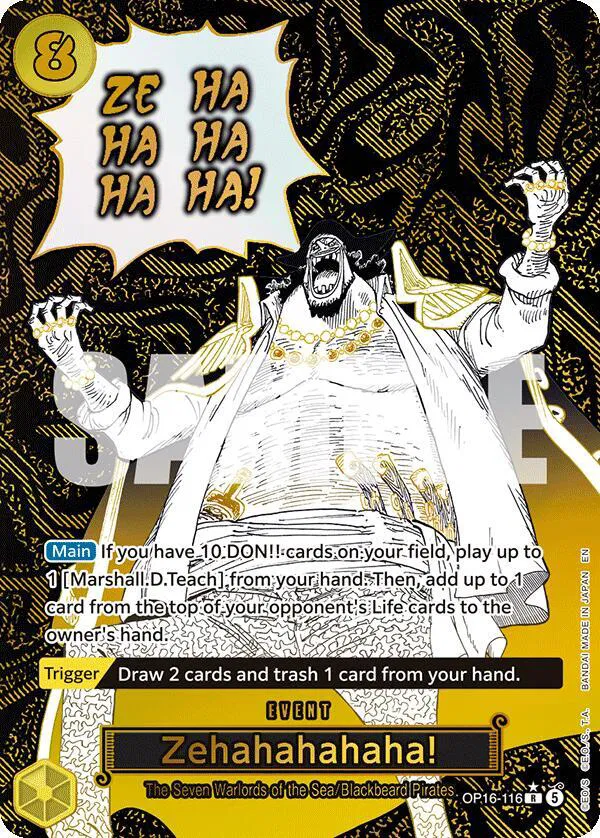 Zehahahahaha! (Alternate Art)  The Time of Battle #OP16-116 card