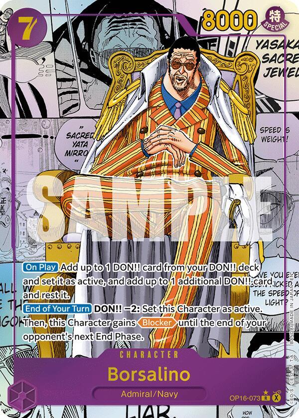 Borsalino (Manga)  The Time of Battle #OP16-073 card