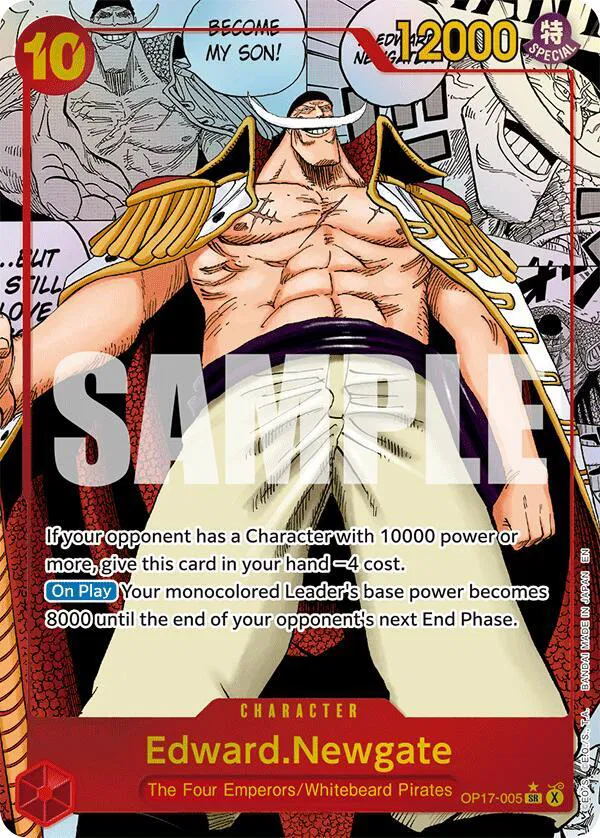 Edward.Newgate (005) (Manga)  The World's Strongest Warriors #OP17-005 card