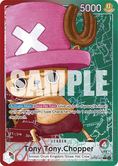 Tony Tony.Chopper (001) (Parallel)  Two Legends #OP08-001 card