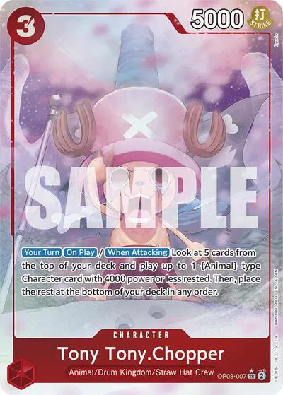 Tony Tony.Chopper (0070) (Parallel)  Two Legends #OP08-007 card