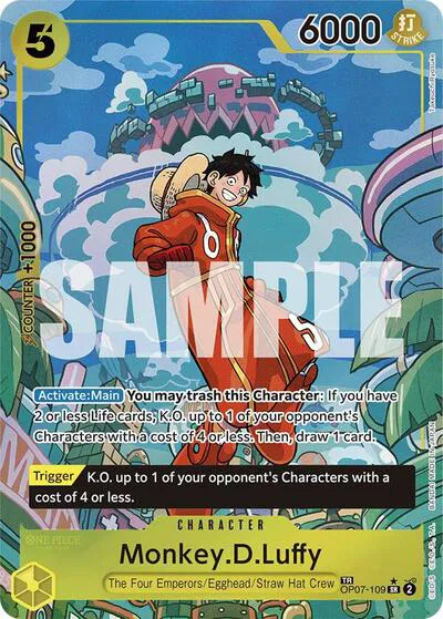 Monkey.D.Luffy (TR)  Two Legends #OP07-109 card