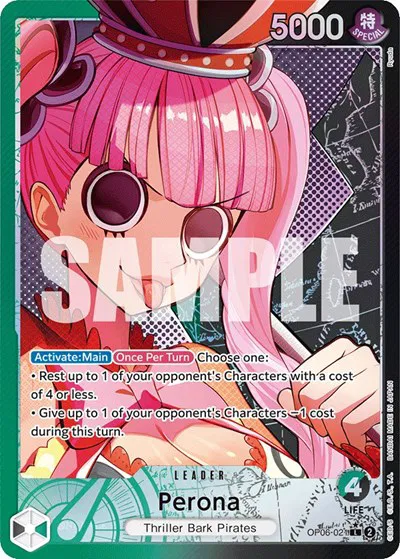 Perona (021) (Alternate Art)  Wings of the Captain #OP06-021 card