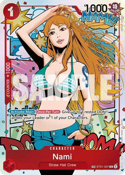 Nami (Alternate Art)  Wings of the Captain #ST01-007 card