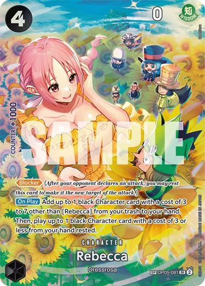 Rebecca (SP)  Wings of the Captain #OP05-091 card