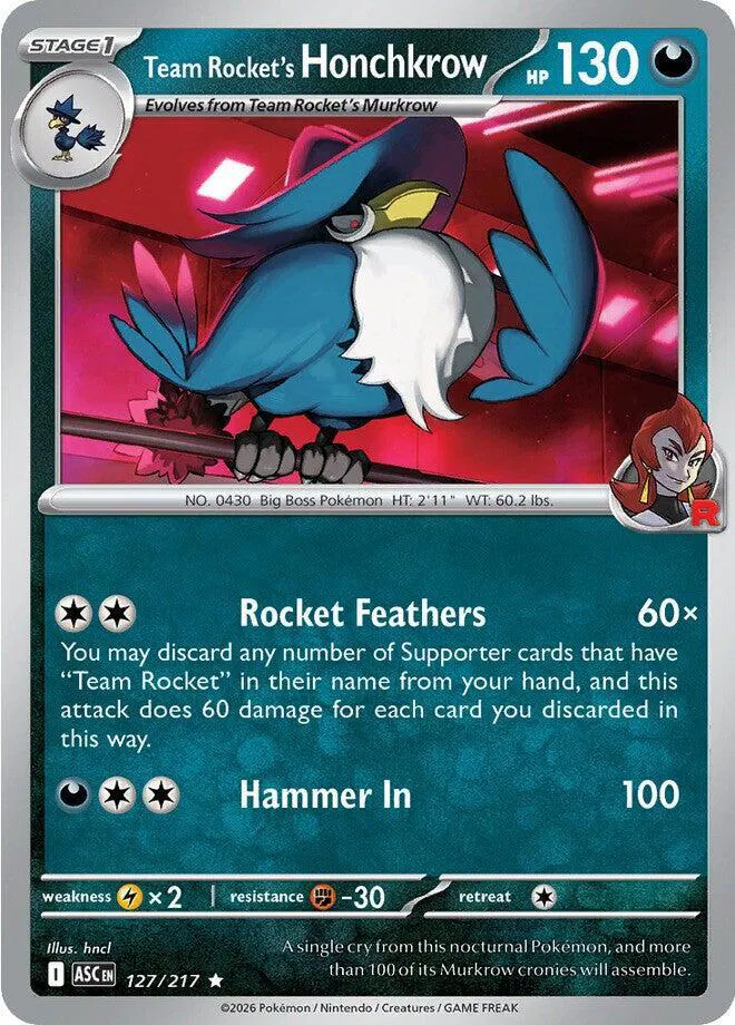 Team Rocket's Honchkrow 