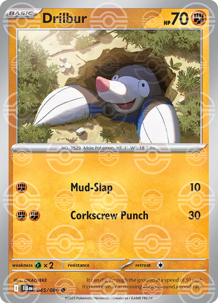 Drilbur (Poke Ball Pattern) 